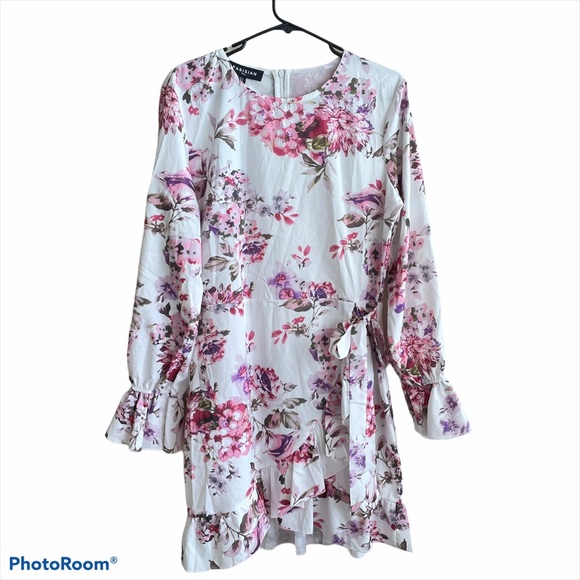 ASOS Parisian Tall floral mini dress size 10 - Picture 7 of 13